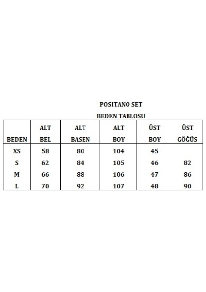Positano Set Jarse Takım