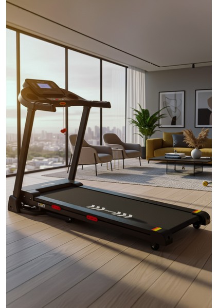 Zeta Otomatik Eğim Koşu Bandı, LED Ekran, Kolay Kurulum, Katlanabilir, 0-14KM/SA