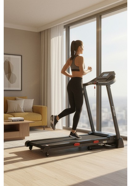 Zeta Otomatik Eğim Koşu Bandı, LED Ekran, Kolay Kurulum, Katlanabilir, 0-14KM/SA