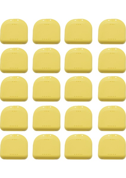 Tutucu Kılıf 100 Pcs Ağız Koruma Kılıfı Ortodontik Diş Tutucu Kutusu Protez Depolama Konteyneri (Yurt Dışından)