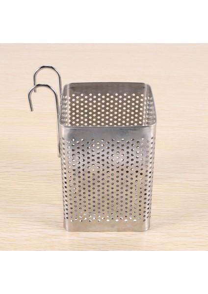 Paslanmaz Çelik Çubuklar Tutucu Asılı Çatal Bıçak Takımı Kurutma Sepet Sofra Takımı Kancalarla Mutfak Eşyası (B) (Yurt Dışından) fırsatları