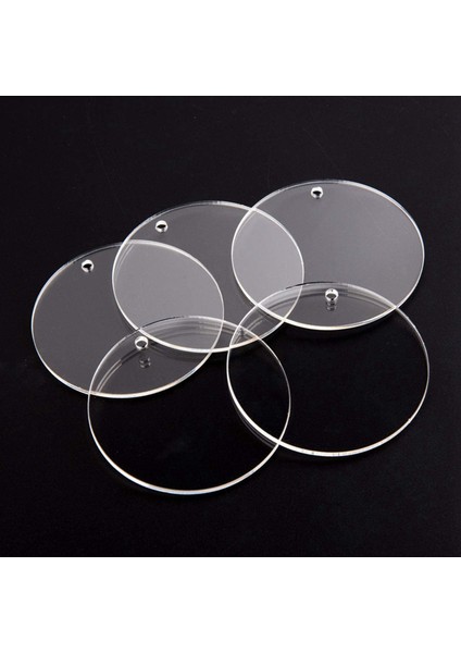 300 Adet 2 Inç Açık Akrilik Anahtarlıklar Deliği ile Boşluklar Dıy El Sanatları Için Dayanıklı Akrilik Disk (1/8 Inç Kalınlığında) (Yurt Dışından) indirimleri