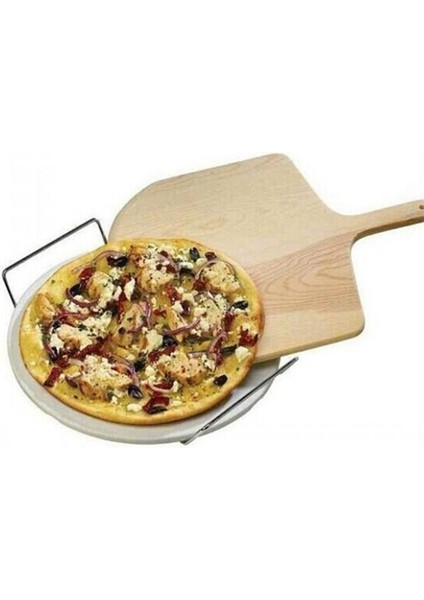 2x 14 Inç Doğal Ahşap Pizza Tepsisi Plaka Şerefli Tahta Pizza Spatula Kürek Pişirme Pişirme Bakeware Tepsisi (Yurt Dışından) indirimleri