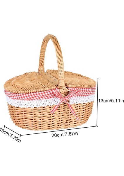 Piknik Partiler ve Barbekü Için Kapak ve Kol ve Astarlı 4x Ülke Tarzı Hasır Piknik Sepeti Engel (Yurt Dışından) fiyatları