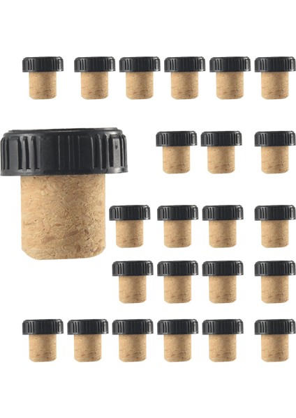 24 Adet Fişleri Tatma Mantarları T-Şekilli Şarap Mantarları Üst Ahşap Şarap Şişesi Durdurucu Şişe Fişleri (Yurt Dışından) modelleri