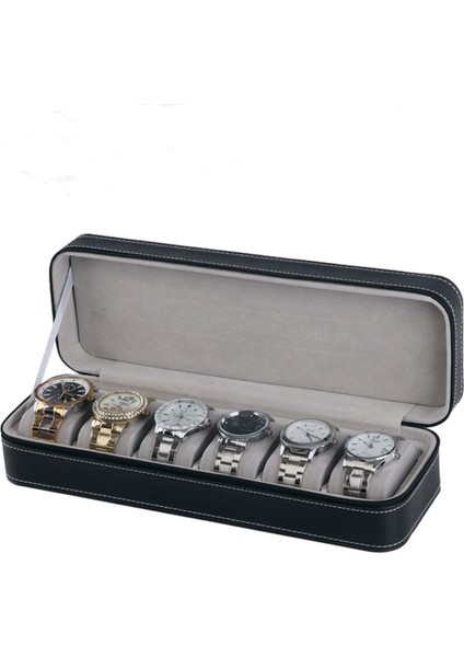 2x 6 Yuva Izleme Kutusu Taşınabilir Seyahat Fermuarı Kılıfı Toplayıcı Depolama Mücevher Depolama Kutusu (Siyah) (Yurt Dışından) indirimleri