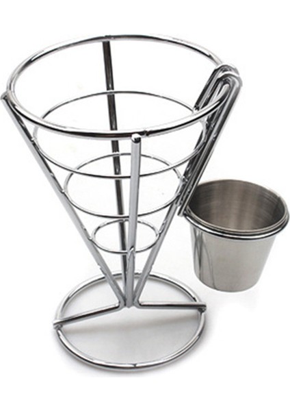 8 Pcs Patates Kızartması Stand Koni Sepet Fry Tutucu Dip Dishe Koni Atıştırmalık Kızarmış Tavuk Ekran Raf Yemek Rafları Kase (Yurt Dışından) fiyatları