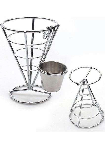 8 Pcs Patates Kızartması Stand Koni Sepet Fry Tutucu Dip Dishe Koni Atıştırmalık Kızarmış Tavuk Ekran Raf Yemek Rafları Kase (Yurt Dışından) indirimleri
