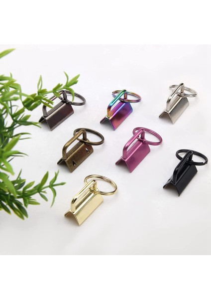 Anahtar Fob Donanım Seti 1 Inç Anahtar 7 Renkli Bileklik Anahtarlık Donanımı Bileklik Anahtarlık Anahtar Zincir Yapma Donanımı (Yurt Dışından) indirimleri