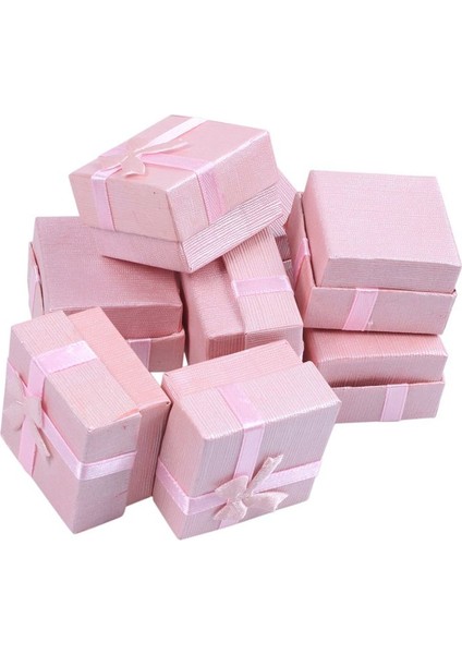 144 Parçalı Kutusu Seti - Yıldönümleri Düğünler Doğum Günleri Çeşitli Renkler Için Kare Yüzük Takı Kutusu (Yurt Dışından) modelleri