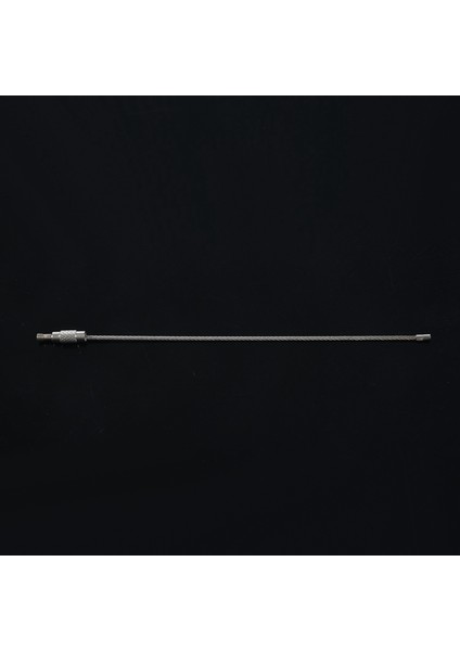 60PCS Paslanmaz Çelik Vidalı Kilitleme Tel Anahtarlık Kablo Anahtar Halkaları Açık Aksesuar (Yurt Dışından) indirimleri