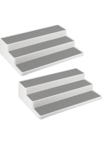 2x Kozmetik Depolama Rafı Ladder Çerçeve Tutucu Çanta Parfüm Ekran Standı (Yurt Dışından)