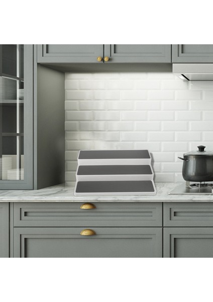 2x Kozmetik Depolama Rafı Ladder Çerçeve Tutucu Çanta Parfüm Ekran Standı (Yurt Dışından) fiyatları