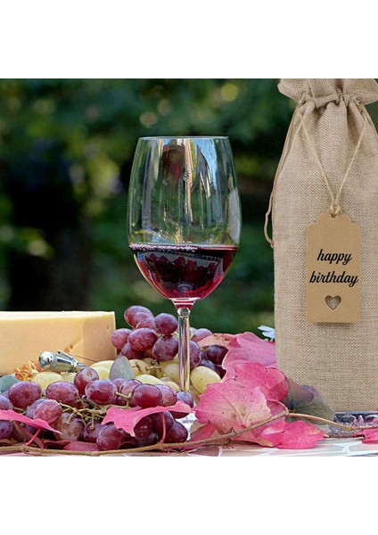 Çuval Bezi Şarap Çantaları Şarap Çantaları Drawstrings Tek Yeniden Kullanılabilir Şarap Şişesi Kapakları Halat ve Etiketler (20 Pc) (Yurt Dışından) fırsatları