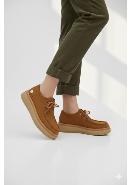 Kadın Hakiki Deri Ortopedik Kalın Taban Kışlık Günlük Ayakkabı M26/KA7025 indirimleri