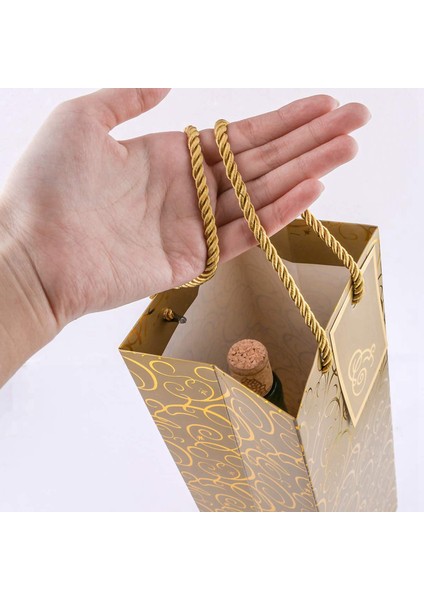 Şarap Çantaları Kraft Kağıt Şarap Çantası 20 Pcs Kulplu Şarap Torbaları Tek Şişe Kağıt Şarap Torbası Noel Için Toplu (Yurt Dışından) indirimleri