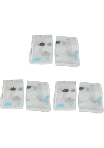 6pcs Katlanabilir Depolama Çanta Giysileri Battaniye Yorgan Dolap Kazak Organizatör Kutusu Ev Depolama Çantaları Beyaz (Yurt Dışından)