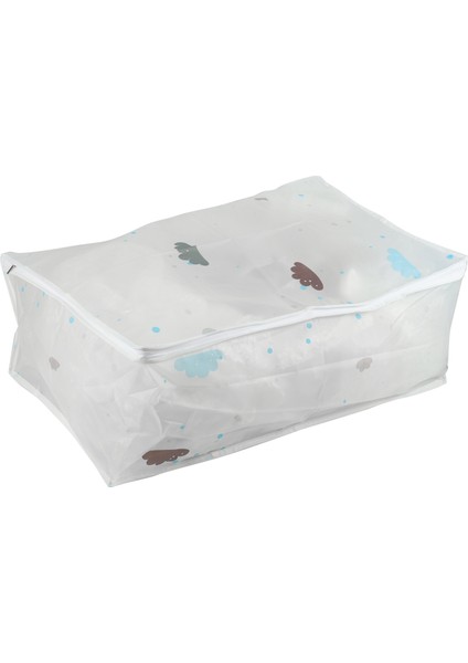 6pcs Katlanabilir Depolama Çanta Giysileri Battaniye Yorgan Dolap Kazak Organizatör Kutusu Ev Depolama Çantaları Beyaz (Yurt Dışından) modelleri