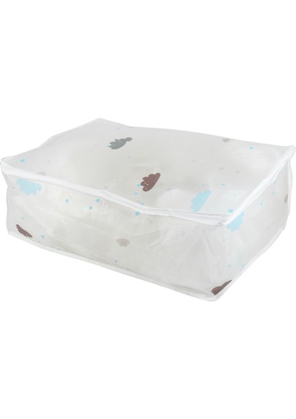 6pcs Katlanabilir Depolama Çanta Giysileri Battaniye Yorgan Dolap Kazak Organizatör Kutusu Ev Depolama Çantaları Beyaz (Yurt Dışından) fırsatları