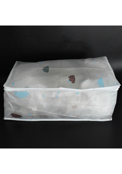 6pcs Katlanabilir Depolama Çanta Giysileri Battaniye Yorgan Dolap Kazak Organizatör Kutusu Ev Depolama Çantaları Beyaz (Yurt Dışından) indirimleri