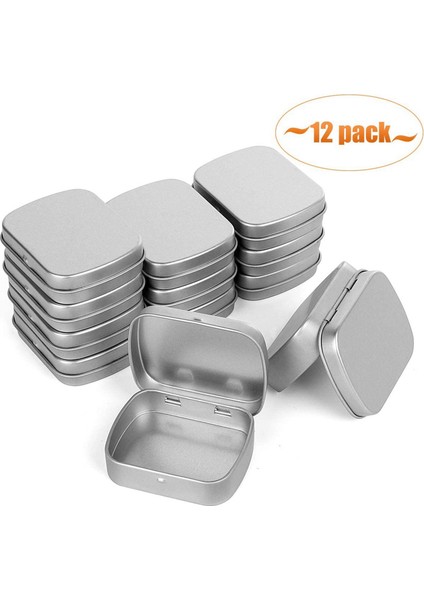 Metal Kaplar-24 Paket Metal Kalay Kutusu Mini Taşınabilir Kutu Kaplar Çizim Pimi Boncuk Küpe Takı Depolama (Yurt Dışından) fırsatları