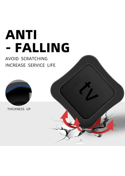 2x Uzak Kılıf ve Tv Kutusu Apple Tv Için Koruyucu Kılıf 4K 5 / 4 - [slip] Şok Geçirmez Silikon Kapak (Yurt Dışından) indirimleri