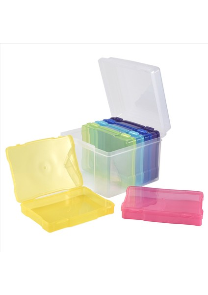 5x7 Inç Fotoğraf Kılıfları ve Toka Tasarımı ile Net Zanaat Kaleci 6 Iç Kasa Plastik Saklama Konteyneri Kutusu A (Yurt Dışından) fiyatları