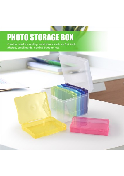 5x7 Inç Fotoğraf Kılıfları ve Toka Tasarımı ile Net Zanaat Kaleci 6 Iç Kasa Plastik Saklama Konteyneri Kutusu A (Yurt Dışından) fırsatları