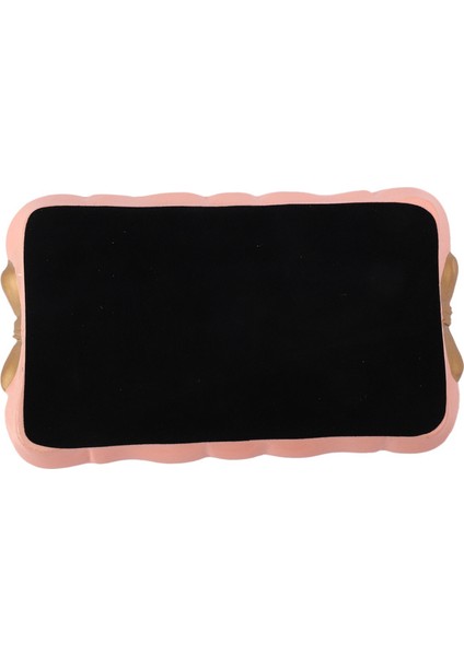 2x Avrupa Tarzı Yay Kek Depolama Tepsileri Makyaj Organizatörü Tatlı Tabak Kare Tepsisi Tepsisi Mutfak Tepsileri 12X20CM Pembe (Yurt Dışından) indirimleri