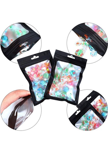 400 Adet Yeniden Kapatılabilir Gıda Depolama Torbaları Açık Pencere Kahve Çekirdekleri Ambalaj Torbası (Siyah 2 4 x 4 Inç) (Yurt Dışından) fırsatları