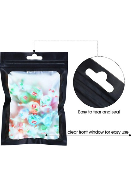 400 Adet Yeniden Kapatılabilir Gıda Depolama Torbaları Açık Pencere Kahve Çekirdekleri Ambalaj Torbası (Siyah 2 4 x 4 Inç) (Yurt Dışından) indirimleri
