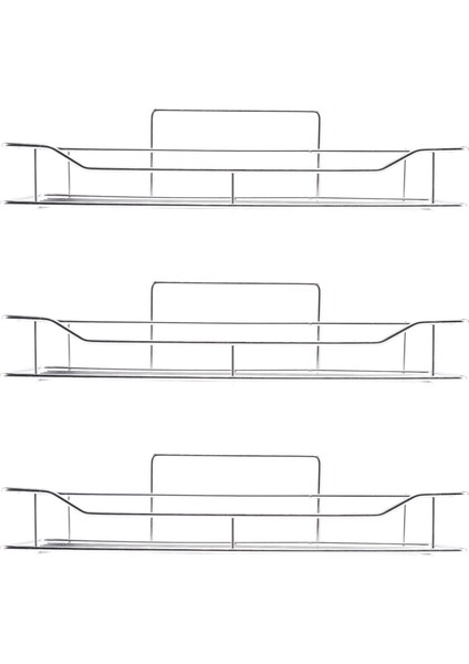 3x Paslanmaz Çelik Banyo Depolama Raf Yumruksuz Mutfak Banyo Tuvalet Duvar Asma Depolama Rafı Büyük (Yurt Dışından)