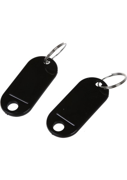 80 Pcs Anahtar Kimlik Etiket Etiketleri Bölünmüş Halka Keyasyon Anahtarlık Siyah (Yurt Dışından) fırsatları