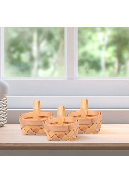 36PCS Ahşap Chip Mini Sepetler Manuel Dokuma Sepet Süsleri Şeker Saklama Kutusu (Yurt Dışından) indirimleri