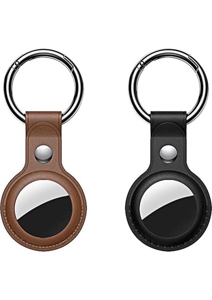 Apple Hava Etiketi Için Uygun Anahtarlık Lüks Pu Deri ile Hava Etiketi Tutucu Için Yeni Yükseltme Sürümü (4 Paket) (Yurt Dışından) modelleri