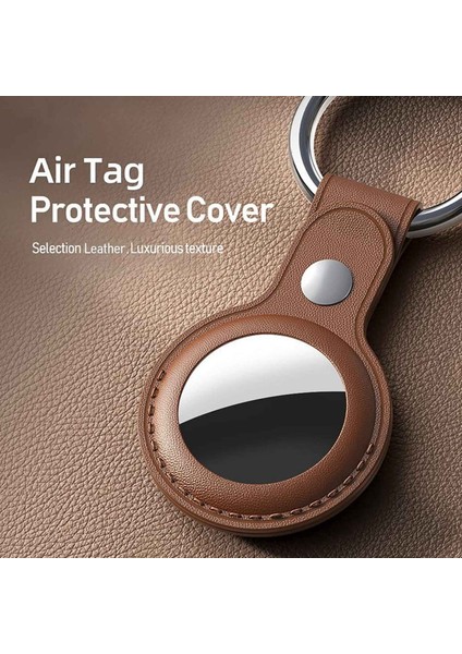 Apple Hava Etiketi Için Uygun Anahtarlık Lüks Pu Deri ile Hava Etiketi Tutucu Için Yeni Yükseltme Sürümü (4 Paket) (Yurt Dışından) fırsatları