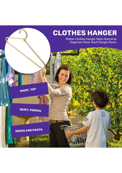 Rattan Giysi Askı Stili Giysiler Organizatörü Raf Yetişkin Askı Kıyafetleriniz Için Oda Dekorasyon Askı (Yurt Dışından) fırsatları