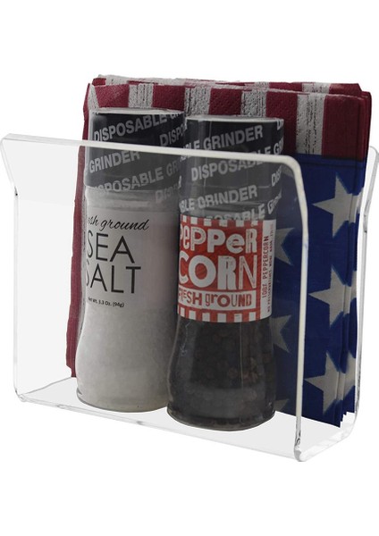 Akrilik Kokteyl Peçete Tutucu Açık U-Şekilli Doku Dağıtıcı Peçete Mutfak Yemek Restoran Masa Dekoru (Yurt Dışından) indirimleri