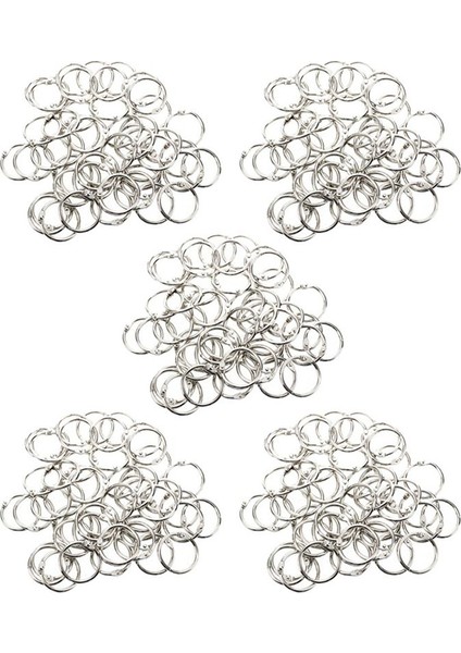 250 Pcs Zımba Kitabı Bağlayıcı 30MM Dış Çapı Gevşek Yaprak Halkası Anahtarlık (Yurt Dışından)