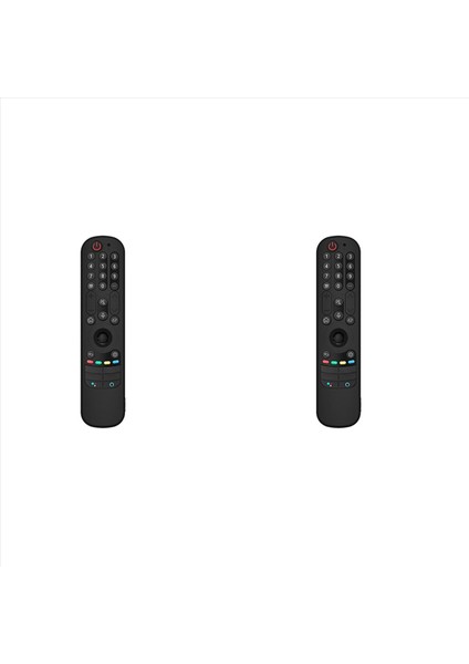 Lg AN-MR21GC MR21N/21GA Uzaktan Kumanda Koruyucu Kapak Lg OLED Tv Uzaktan Kumandası Için 2x Silikon Kılıf Bir MR21GA (Siyah) (Yurt Dışından)