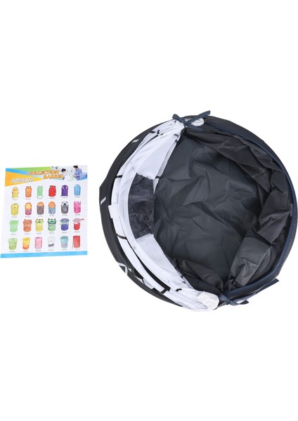 2x Futbol Modelleme Katlanabilir Çamaşır Sepeti Depolama Fıçısı Depolama Namlu Polyester Bez Oyuncak Mağazası (Yurt Dışından) fiyatları