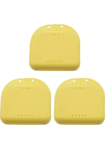 Tutucu Kılıf 15PCS Ağız Koruma Kılıfı Ortodontik Diş Tutucu Kutusu Takma Test Depolama Konteyneri (Yurt Dışından)