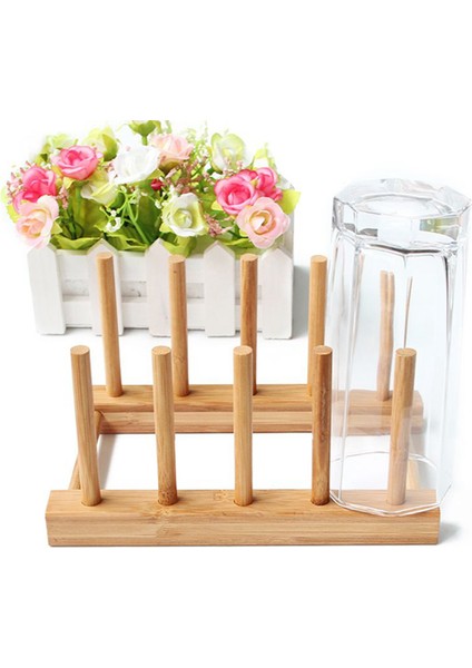 3x Bulaşık Raf Tencere Ahşap Plaka Stand Ahşap Mutfak Bardağı Ekran Tutucu Yeni (Yurt Dışından) fiyatları