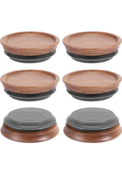 6 Tüm Kapalı Ahşap Depolama Kapakları Seti Top Için Ahşap Kapaklar Kerr Kavanozları Gıda Sınıfı Malzeme Kavanozlar Için Hava Geçirmez 72MM (Yurt Dışından) modelleri