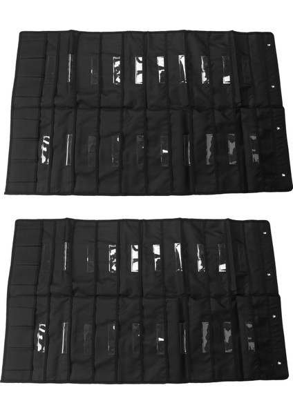 2x 20 Cep Kapısı Asılı Dosya Organizatör Isim Etiketi 4 Askı ile Siyah Duvar Depolama Cep Grafikleri Harika (Yurt Dışından)