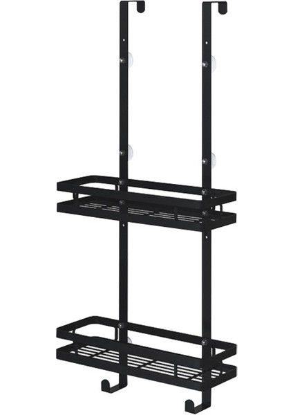 Paslanmaz Çelik Banyo Rafı Asılı Banyo Duş Rafı Duş Jel Rafı Delik Yok Asılı Sepet Banyo Raflar B (Yurt Dışından)