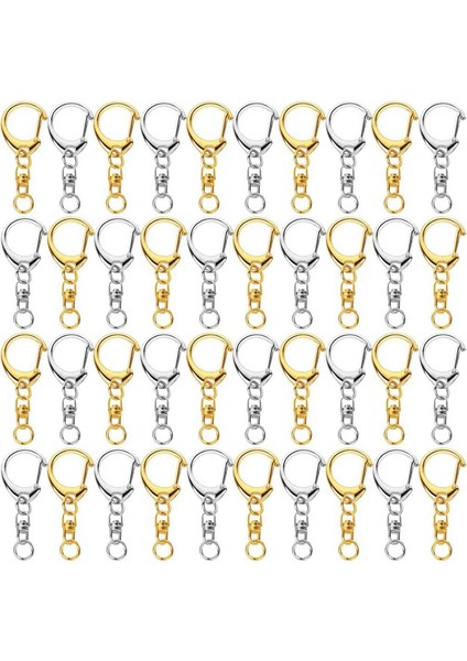 200 Adet D Hook Anahtar Zinciri Donanımı Zanaat Cazibesi Için Zincirle Metal Bölünmüş Anahtar Halka Klipsleri Dıy (Yurt Dışından) fiyatları
