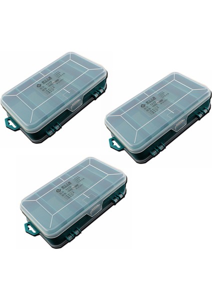 3x Penggong 13 Grids Aracı Kutusu Çift Taraflı Araç Kutusu Organizer Depolama Kutusu Küçük Bileşenler Için Çok Fonksiyonlu Araç Kılıfı (Yurt Dışından)