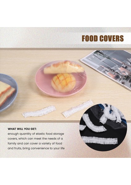 100 Adet Yeniden Kullanılabilir Gıda Taze Depolama Kapakları Elastik Berrak Kase Kapakları Aile Açık Piknik Için Plastik Kapaklar Kapakları (Yurt Dışından) fiyatları