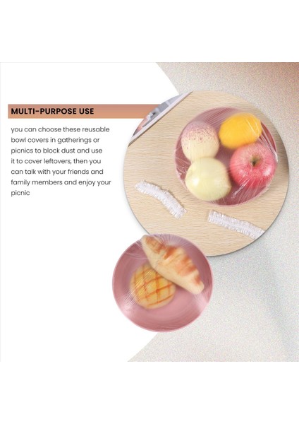 100 Adet Yeniden Kullanılabilir Gıda Taze Depolama Kapakları Elastik Berrak Kase Kapakları Aile Açık Piknik Için Plastik Kapaklar Kapakları (Yurt Dışından) fırsatları